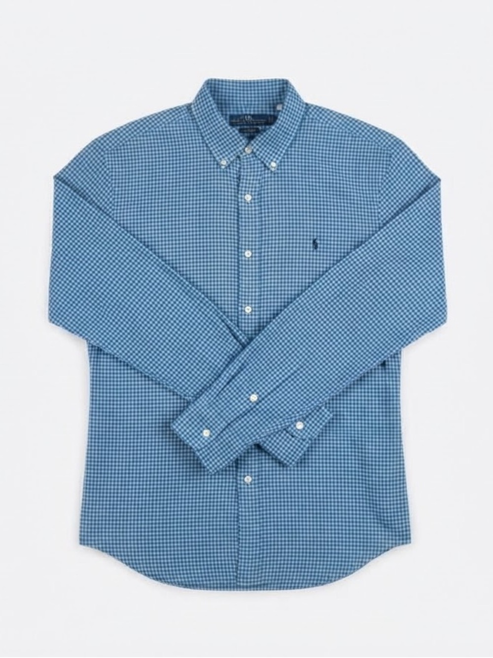 Vineyard Vines Slim Fit Tucker Shirt Mens Medium Blue Gingham Check Button Down